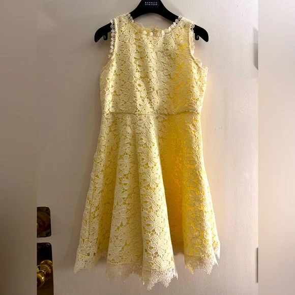 chinese dress ladies Handmade 100% Cotton Skater Dress with Lace Front - Eco-Friendly main image 0